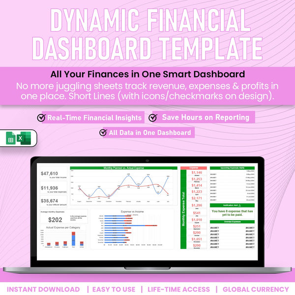 Dynamic Financial Dashboard Template