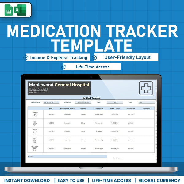 Medication Tracker Template
